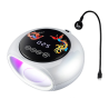 Sèche Ongles Blueque V15 128watt avec Mini Lampe de Polymérisation à 360°avec Lumière Rouge Soins de Peau