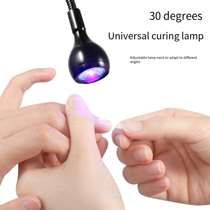 Sèche Ongles Blueque V15 128watt avec Mini Lampe de Polymérisation à 360°avec Lumière Rouge Soins de Peau