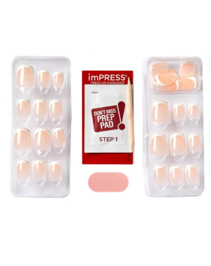 imPress Faux Ongles Press On Nails Model Classic French Nails