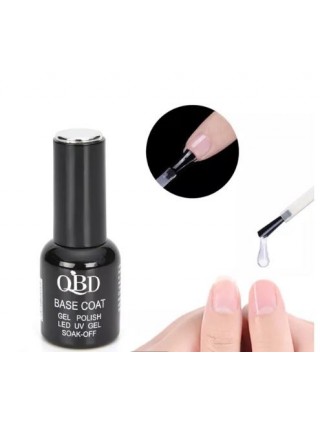 QBD Base Coat UV LED pour Soins Faux Ongles Gel UV Nail Art Manucure
