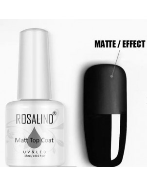 Rosalind Top Coat Matte UV LED Nail Art Soins Faux Ongles Gel Manucure