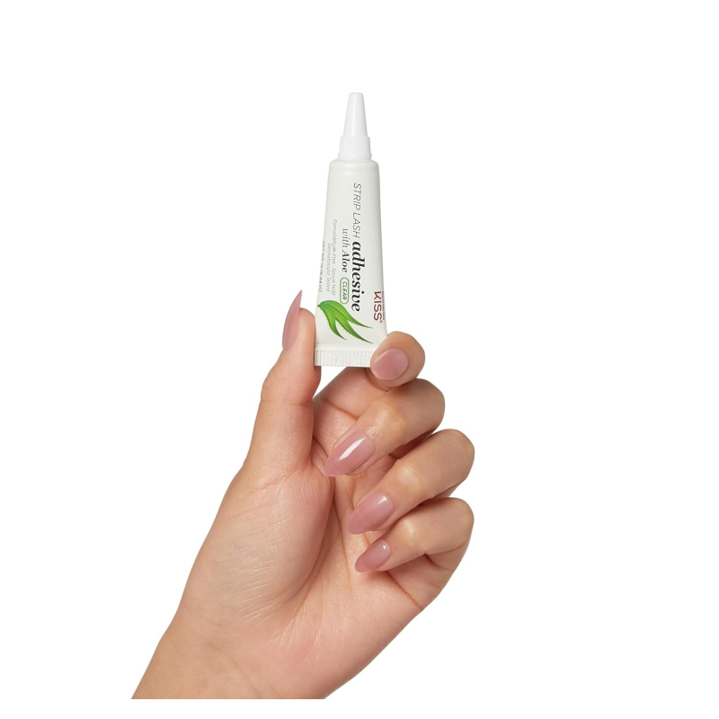 imPress Colle à Cils Transparent avec Aleo Vera Adhésif pour Cils en Bande