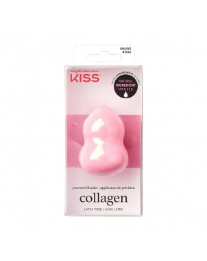 Kiss Eponge Infusée de Collagène Naturel Eponge Maquillage Beauty Blender