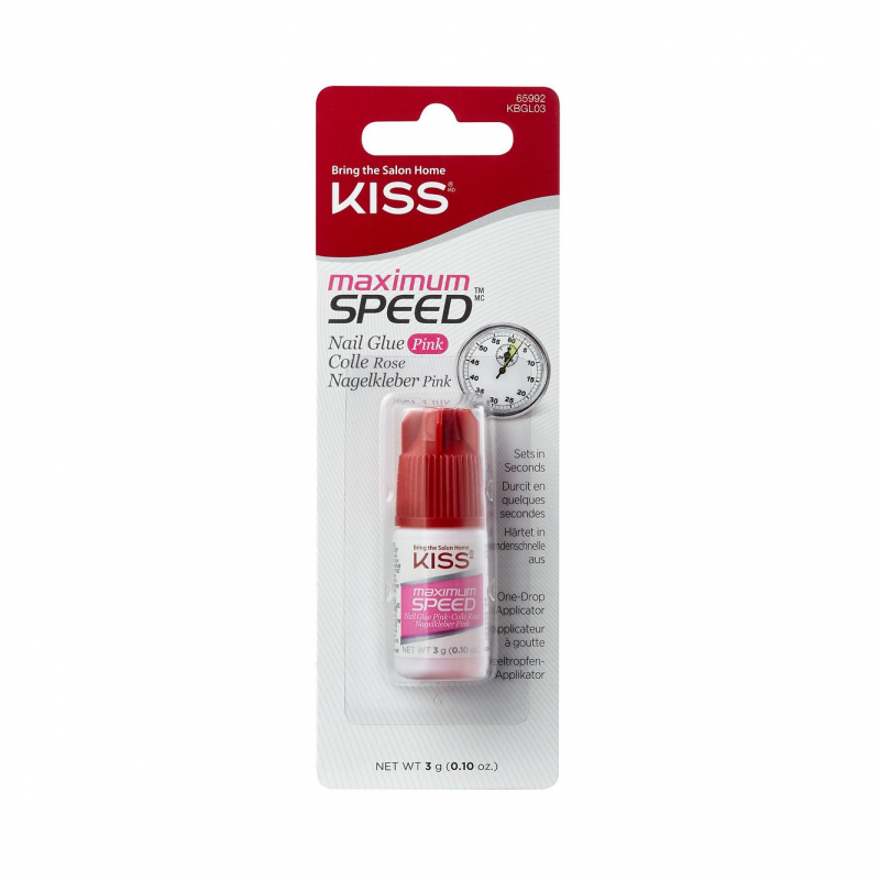 Kiss Colle à Ongles Maximum Speed Nail Glue Colle Séchage Rapide