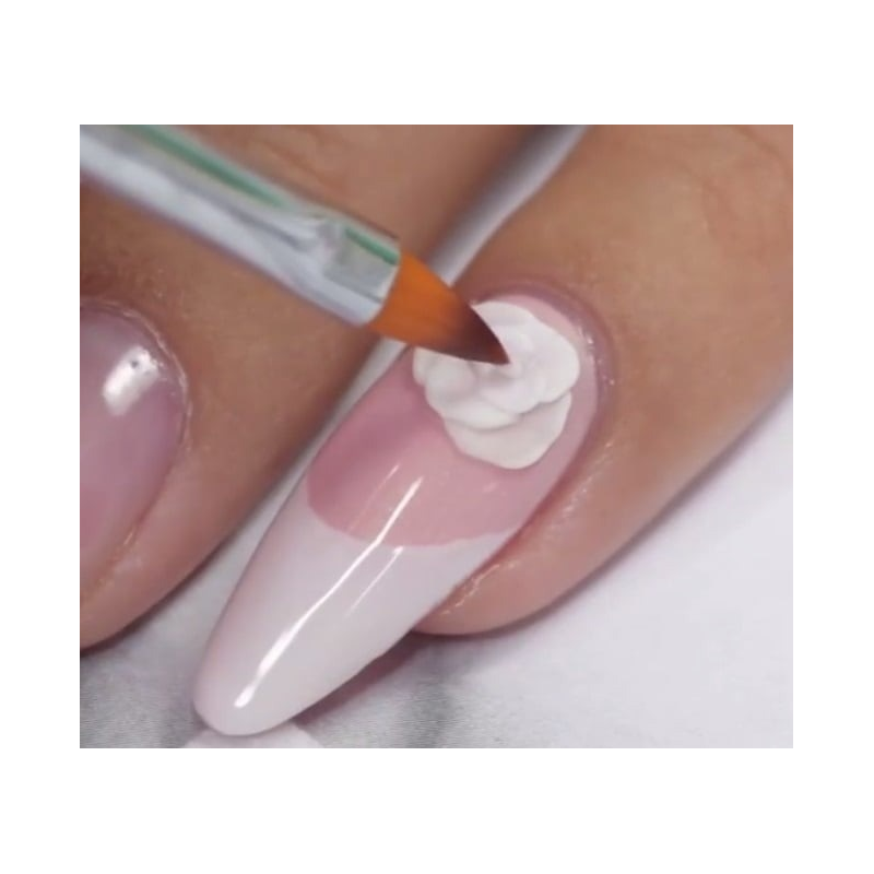 Pinceau Gel Blanc pour Design Onglerie Pinceau Pointu