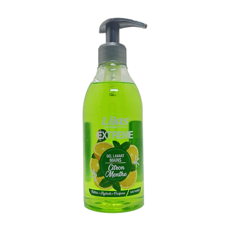 Lilas Gel Lavant Mains Extrême Citron Menthe 380ml