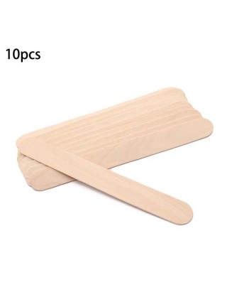 10 Spatules en Bois pour Epilation avec Cire Wax Chaude Peau Sensible