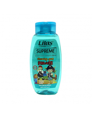 Lilas Shampoing Enfants 2en1 Supreme 300ml Tous Types de Cheveux Pirate Chewing Gum