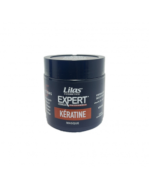 Lilas Masque Expert Kératine 500ml Professionnel Cheveux Très Secs et Frisés