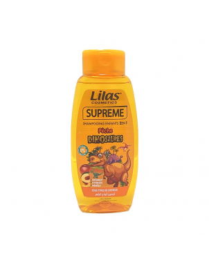 Lilas Shampoing Enfants 2en1 Supreme 300ml Tous Types de Cheveux Pêche Dinosaures