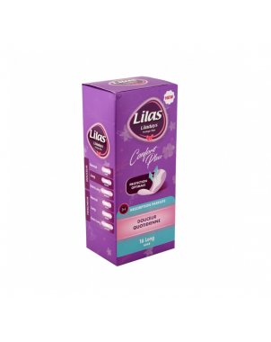 Protège Slip Long 16 pcs - Lilas Confort Plus Douceur Quotidienne