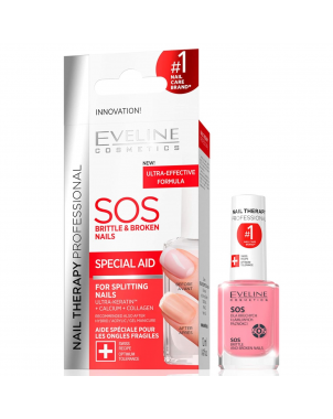 Eveline Soins SOS Brittle and Broken Nails 12ml Soins Réparateur des Ongles Cassants et Abîmés