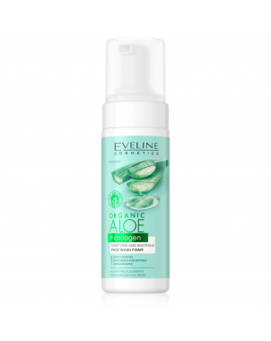 Eveline Gel Moussant Nettoyant pour le Visage Aleo Vera et Collagène Bio 150ml