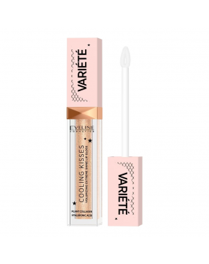 Eveline Lip Gloss Variété Cooling Kissies 01 Ice Mint - Brillant à Lèvres Volumateur Effet Rafraîchissant