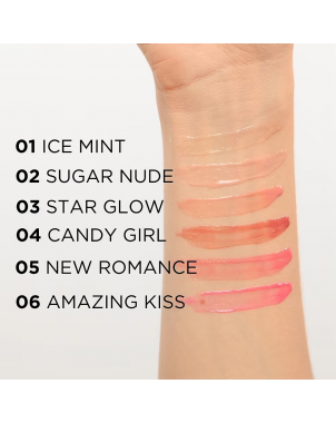 Eveline Lip Gloss Variété Cooling Kissies 05 New Romance - Brillant à Lèvres Volumateur Effet Rafraîchissant