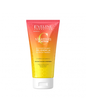 Eveline Gel Nettoyant Vitamine C 3x Action 150ml pour Visage Glow et Purification