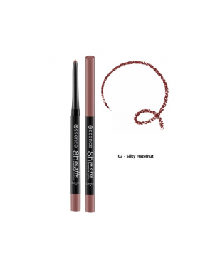 Essence Crayon à Lèvres 8h Matte Comfort Lipliner 02 Silky Hazelnut