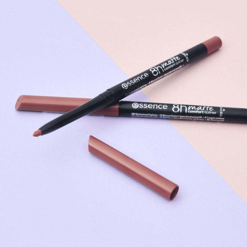 Essence Crayon L vres 8h Matte Comfort Lipliner 02 Silky Hazelnut