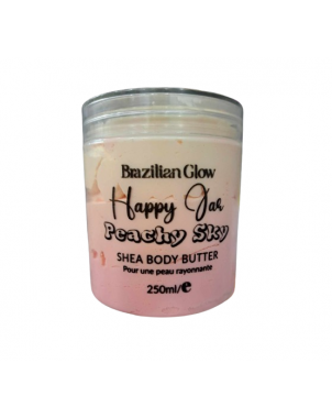 Body Butter Happy Jar Peachy Sky Brazilian Glow