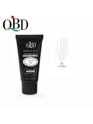 QBD Gel Acrylique Transparent Polygel Soins Ongles Nail Art Manucure