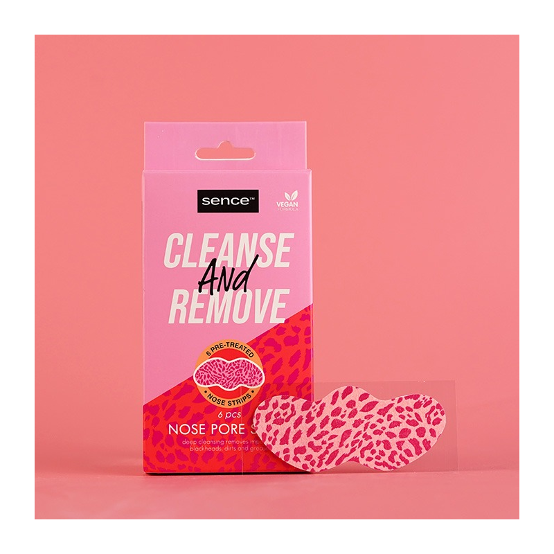 Sence Masque Nettoyant et Exfoliant pour les Pores du Nez Cleanse and Remove Nose Pore Strips 6pcs