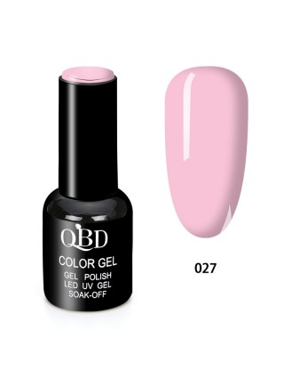 QBD Vernis Permanent Rose Bébé UV LED pour Soins Ongles Gel Nail Art