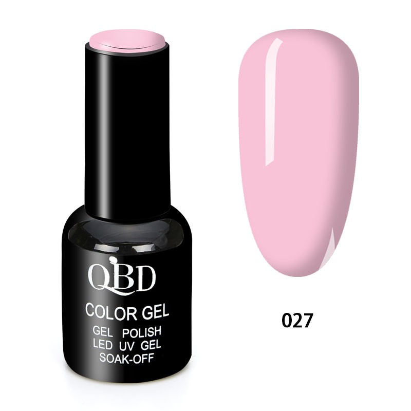 QBD Vernis Permanent Rose Bébé UV LED pour Soins Ongles Gel Nail Art