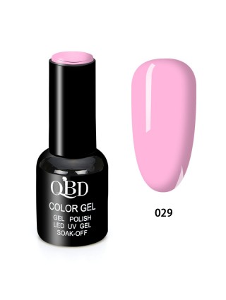 QBD Vernis Permanent Rose Bébé UV LED pour Soins Ongles Gel Nail Art