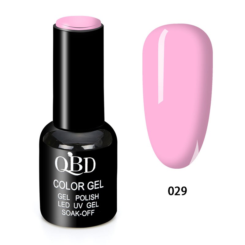 QBD Vernis Permanent Rose Bébé UV LED pour Soins Ongles Gel Nail Art