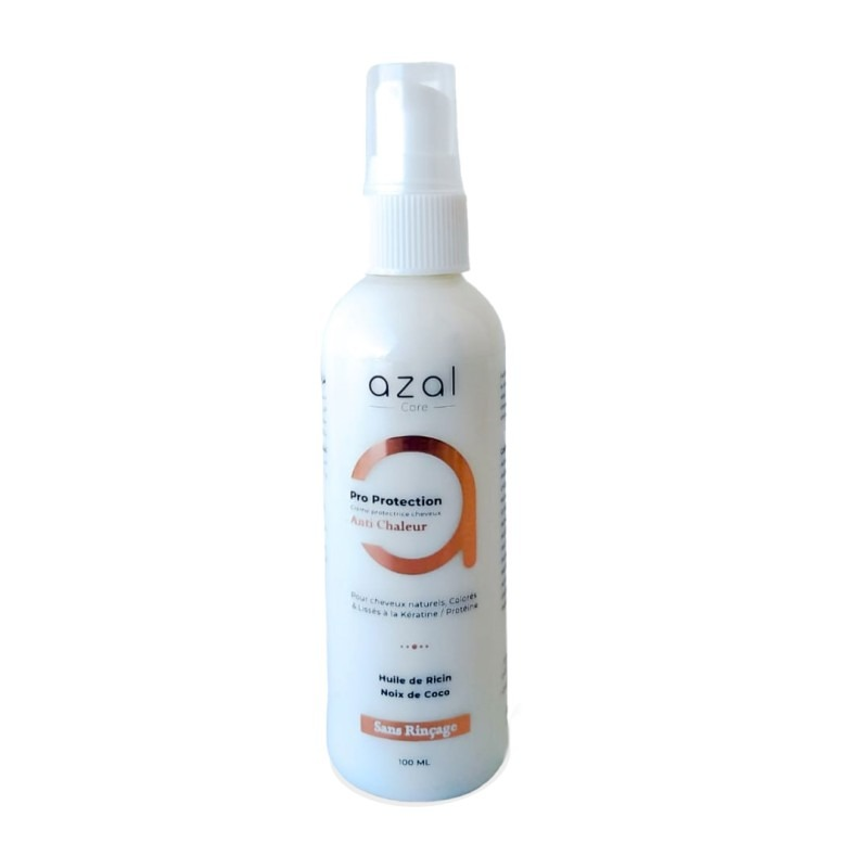 Azal Crème Protectrice pour Cheveux 100ml Pro Protection à l'Huile de Ricin et à la Noix de Coco
