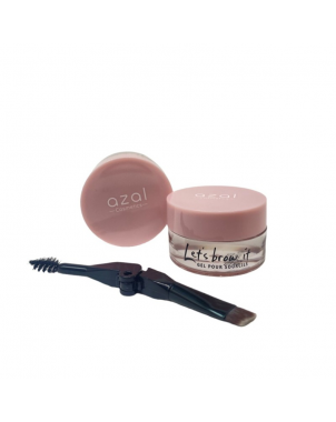 Azal Gel pour les Sourcils Let's Brow It 6g Riche en Huile d’Argan Extrait d’Aleo Vera et Vitamine E