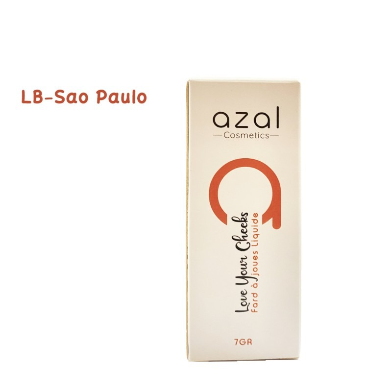 Azal Blush Liquide Love Your Cheeks Sao Paulo - Waterproof Longue Tenue Effet Frais et Naturel