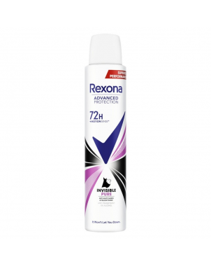 Rexona Déodorant Invisible Pure Advanced Protection 72h pour Femme 200ml