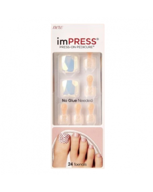 imPress Press On Pedicure New Shoes Faux Ongles pour Pieds