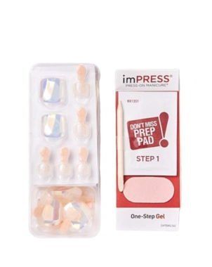 imPress Press On Pedicure New Shoes Faux Ongles pour Pieds