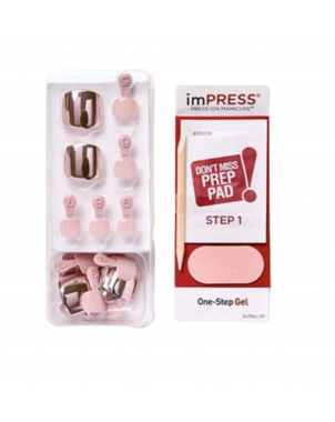 imPress Press On Pedicure Stiletto Faux Ongles pour Pieds