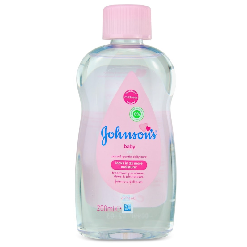 Johnson's Baby Oil Daily Care 200ml Huile Hydratant pour les Bébés Soins Quotidien