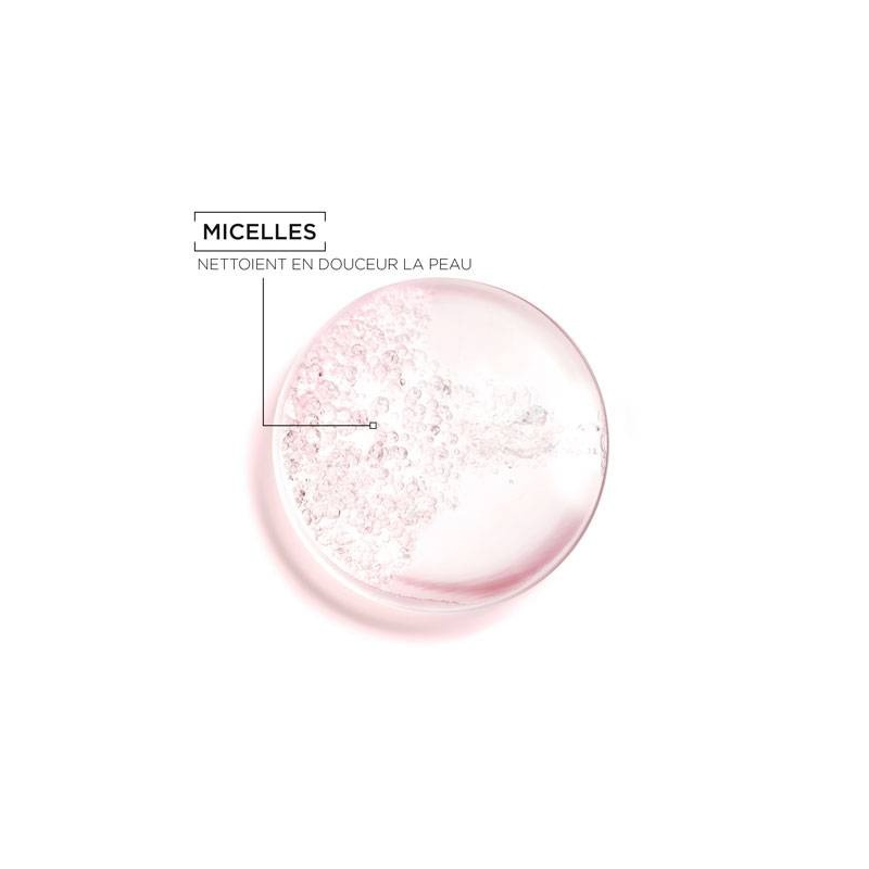 Garnier Eau Micellaire à l'Eau de Rose 400ml SkinActive Nettoie Démaquille Ravive l'Eclat