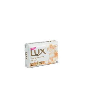 Lux Savon Creamy Perfection 75g Savon Nettoyant pour les Mains Fleurs Blanches et Huiles Essentielles