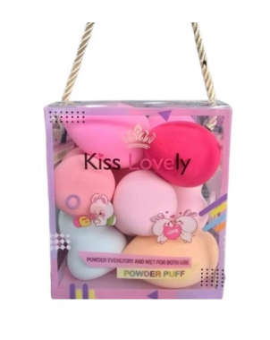 Kiss Lovely Box Eponges Maquillage 10pcs Beauty Blender Box