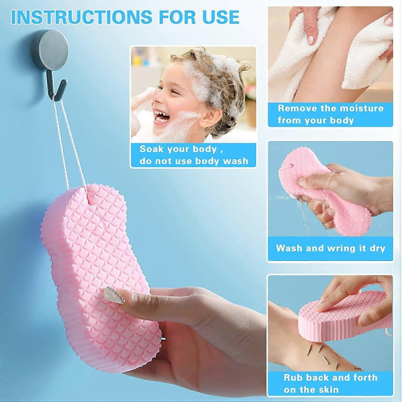 Sweet Beauty Bath Sponge Eponge de Bain pour Soins du Corps et Douche