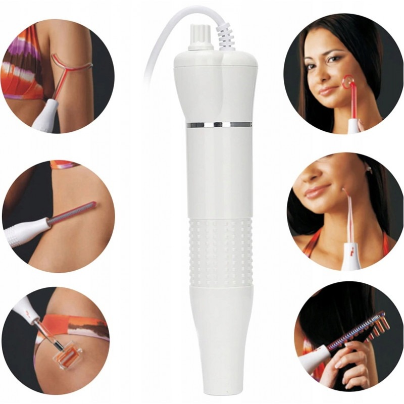 Appareil Haute Fréquence Portable MN-201 Appareil de Soins Professionnel 7 en 1 Soins Visage et Soins Capillaire