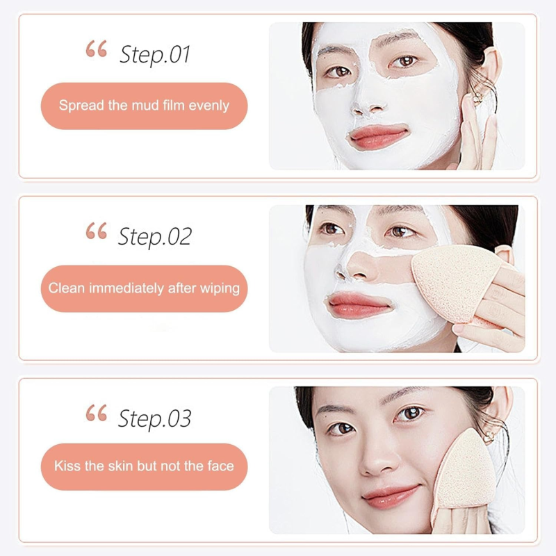 Eponge Nettoyage Visage Pointu Nettoyage Gommage Visage