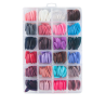 Faux Ongles Couleurs Simples 576pcs Forme Carré