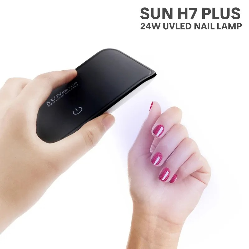SUN H7 Plus 24watt Sèche Ongles Mini LED UV pour Séchage Ongles Vernis et Gels à Ongles Portable Pliable Câble USB