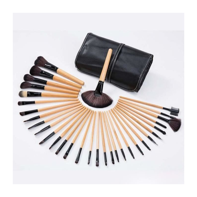 Kit Pinceaux Maquillage Professionnels 32pcs avec Sac Pochette