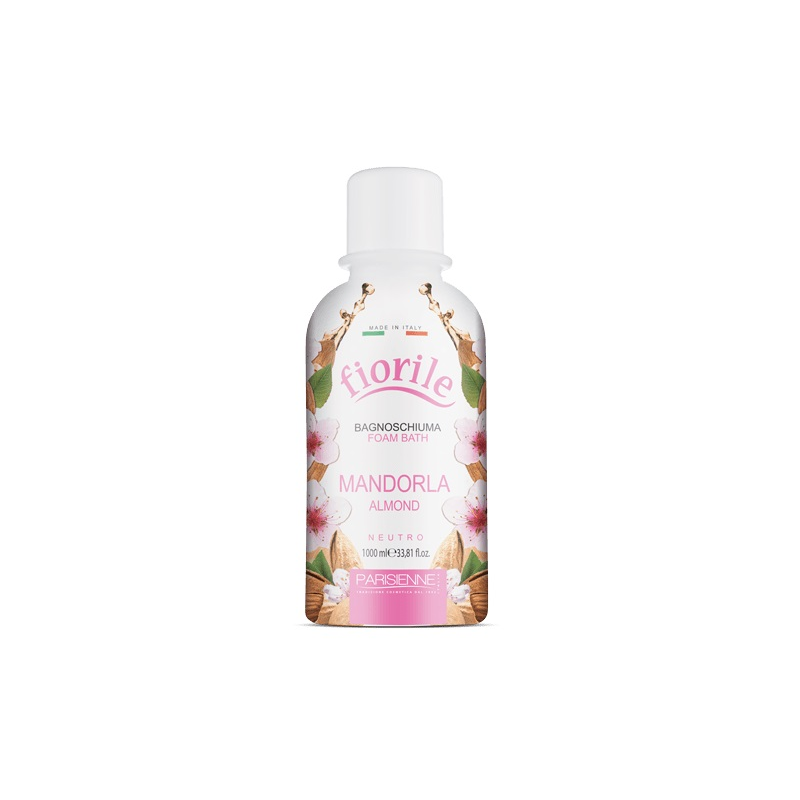 Parisienne Fiorile Bain Moussant Mandorla Amandes 1L Gel Nettoyant pour le Corps 1000ml