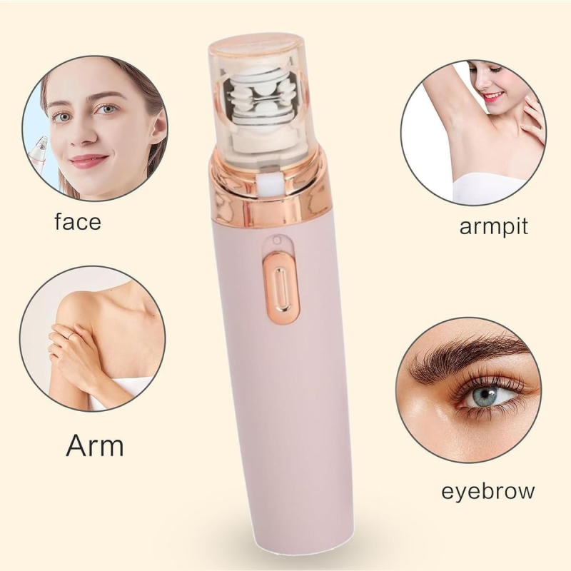 Epilateur Electrique Portable avec Câble USB pour Epilation Visage Corps Zone Intime Epilator