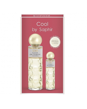 Coffret Parfums Saphir Cool By Saphir : Eau de Parfum 200ml + Eau de Parfum 30ml pour Femme