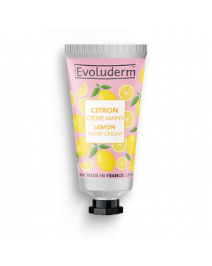 Evoluderm Crème pour les Mains au Citron 30ml Nourrit et Hydrate les Peaux Sèches